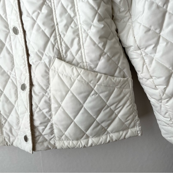 Weatherproof Quilted Reversible Water Resistant Puffer Jacket White and Beige L - Picture 7 of 16